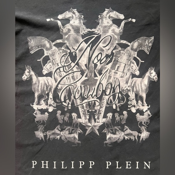 COPY - Philipp Plein “Noir Cowboy” T-shirt - Picture 2 of 8